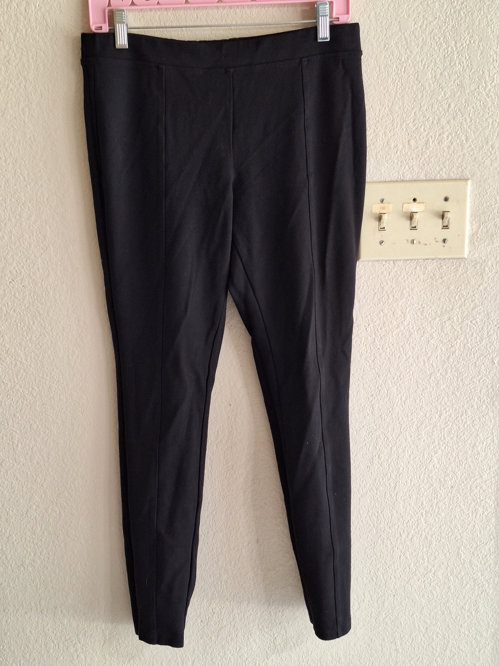d. jeans Black Ponte Slim Ankle Pants Sz10